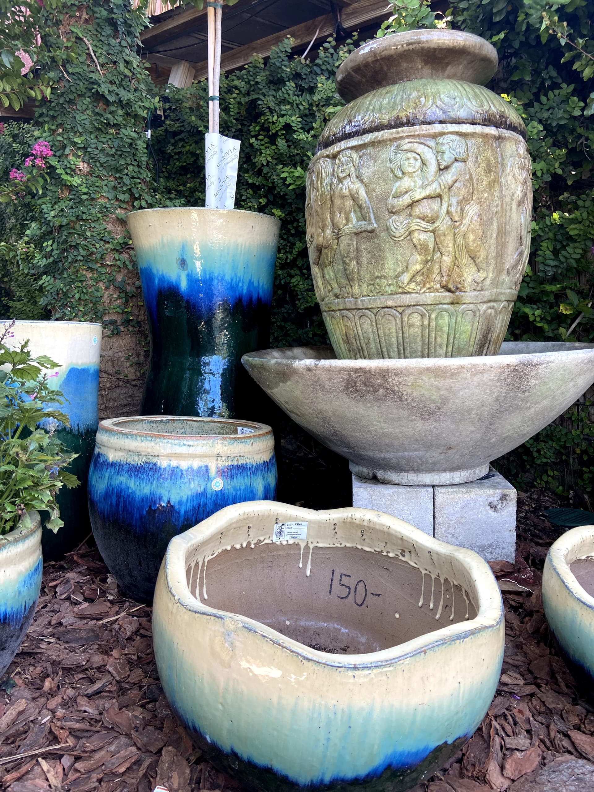 Pottery and ceramic planters at Southern Horticulture